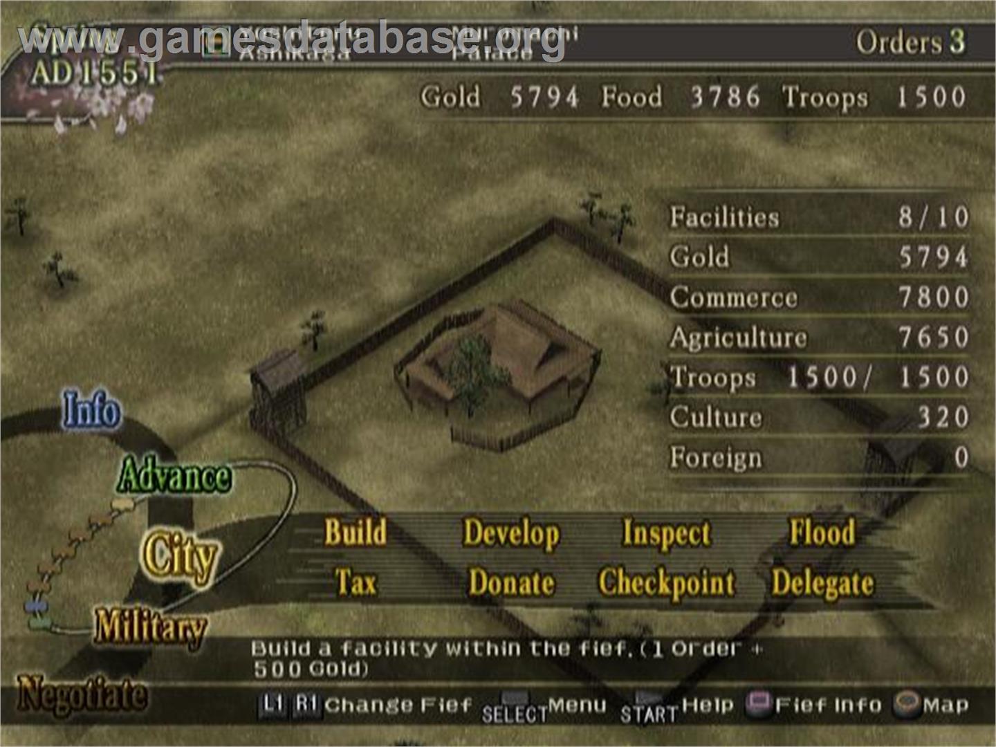 Nobunaga's Ambition - Rise To Power - Sony Playstation 2 - Artwork - In Game
