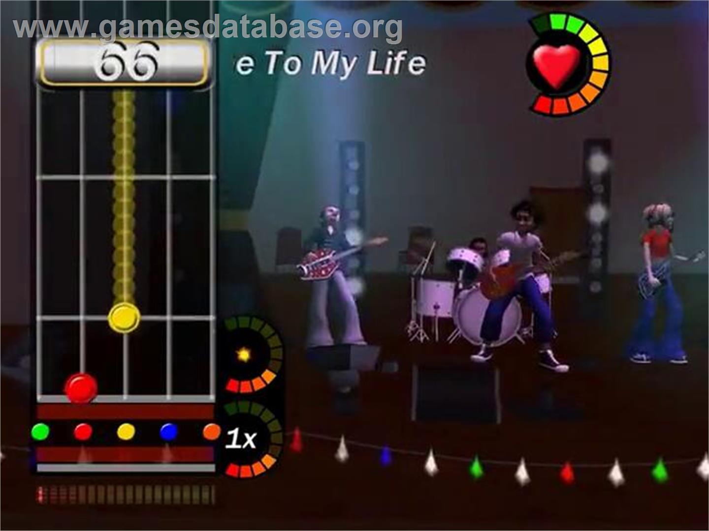 Popstar Guitar - Sony Playstation 2 - Artwork - In Game