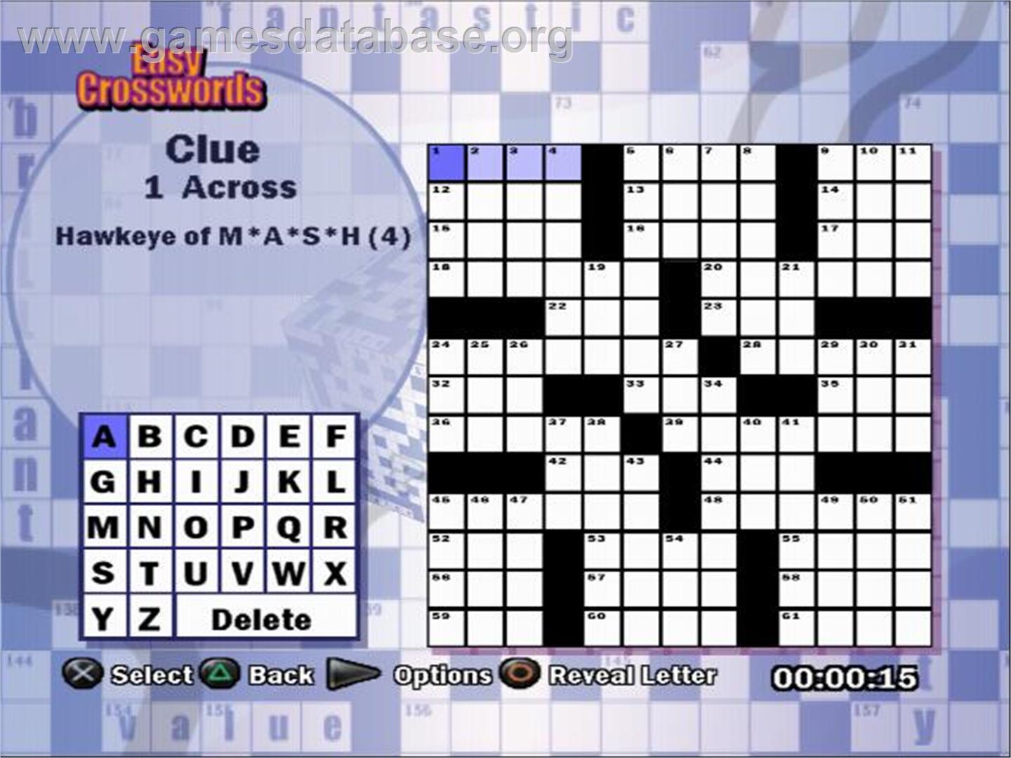 Puzzle Challenge - Crosswords And More ! - Sony Playstation 2 - Artwork - In Game