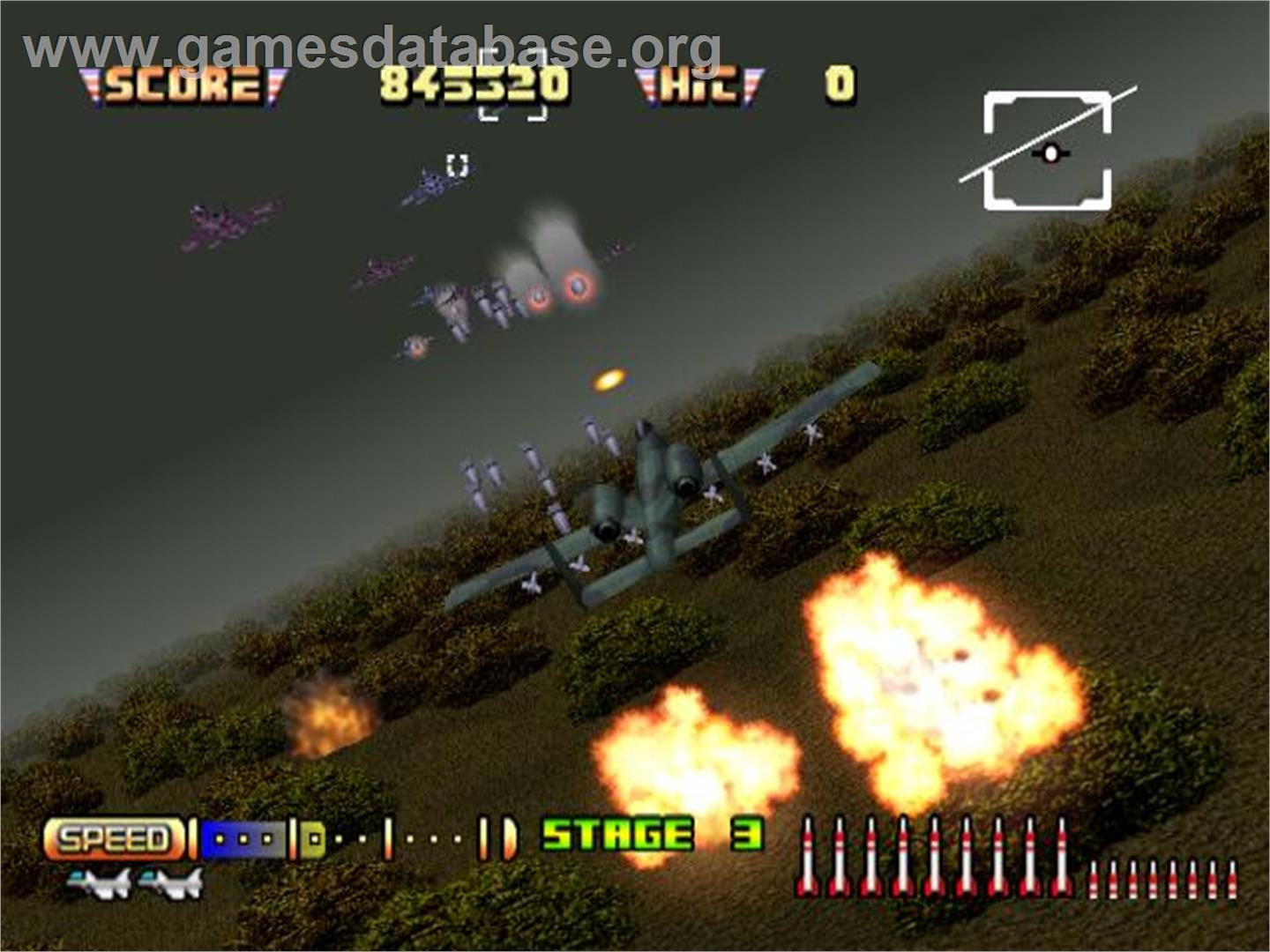Sega Ages 2500 Series Vol. 10 - After Burner 2 - Sony Playstation 2 - Artwork - In Game