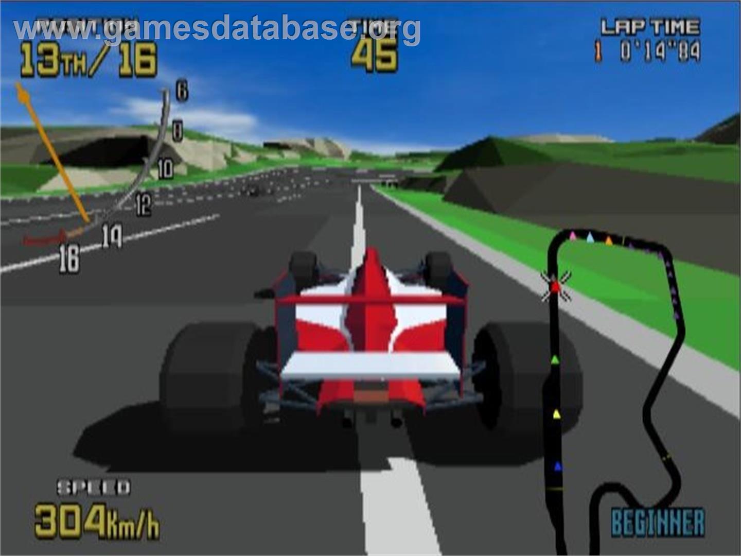 Sega Ages 2500 Series Vol. 8 - Virtua Racing - Flatout - Sony Playstation 2 - Artwork - In Game