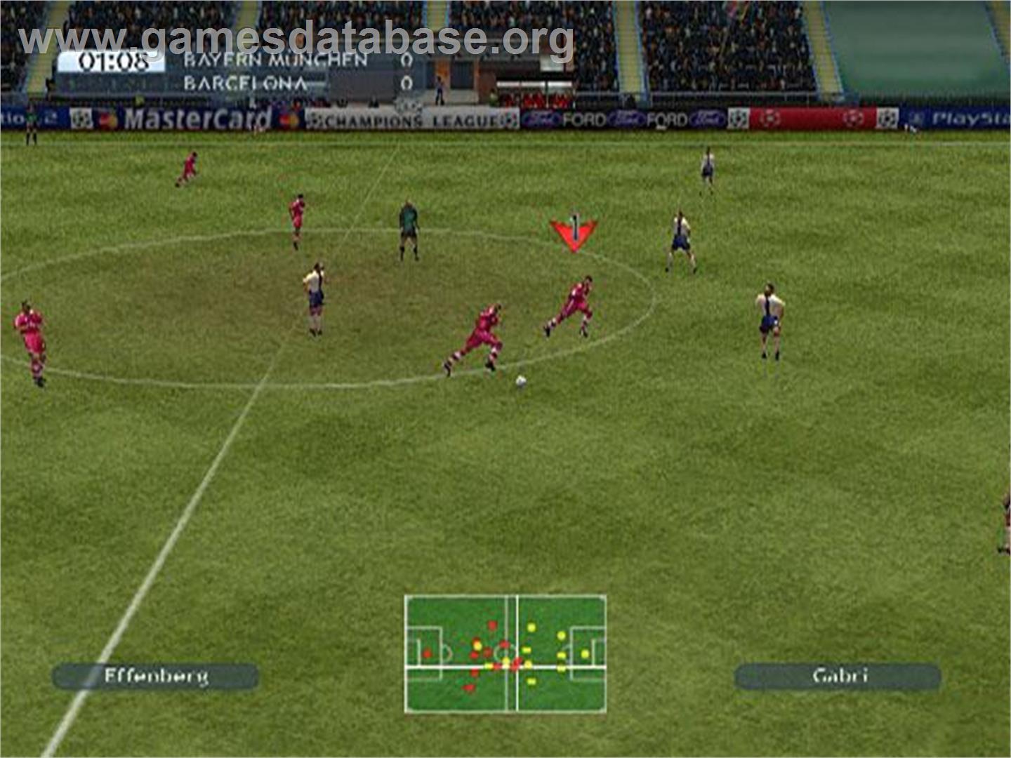 Uefa Champions League - Saison 2001/2002 - Sony Playstation 2 - Artwork - In Game
