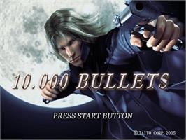 Title screen of 10.000 Bullets on the Sony Playstation 2.