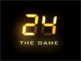 Title screen of 24 - The Game on the Sony Playstation 2.