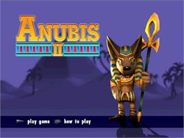 Title screen of Anubis 2 on the Sony Playstation 2.