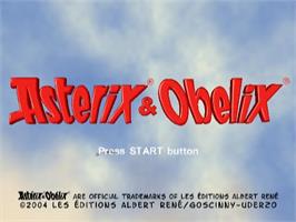 Title screen of Astérix And Obélix Xxl on the Sony Playstation 2.
