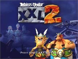 Title screen of Astérix And Obélix Xxl 2 - Mission Las Vegum on the Sony Playstation 2.