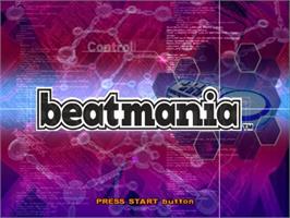 Title screen of Beat Mania on the Sony Playstation 2.