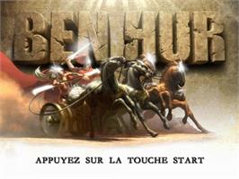 Title screen of Ben Hur - Blood Of Braves on the Sony Playstation 2.