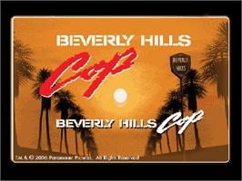 Title screen of Beverly Hills Cop on the Sony Playstation 2.