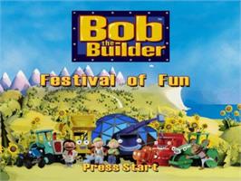 Title screen of Bob The Builder - Festival Of Fun on the Sony Playstation 2.