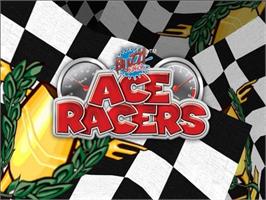 Title screen of Buzz! Junior - Ace Racers on the Sony Playstation 2.
