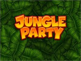 Title screen of Buzz! Junior - Jungle Party on the Sony Playstation 2.