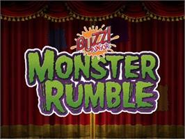 Title screen of Buzz! Junior - Monster Rumble on the Sony Playstation 2.