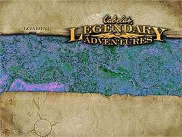 Title screen of Cabela's Legendary Adventures on the Sony Playstation 2.