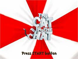 Title screen of Cat In The Hat ,the on the Sony Playstation 2.