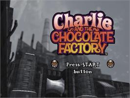 Title screen of Charlie Et La Chocolaterie on the Sony Playstation 2.