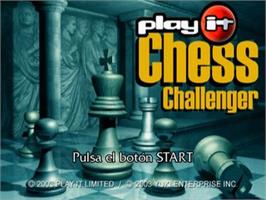 Title screen of Chess Challenger on the Sony Playstation 2.