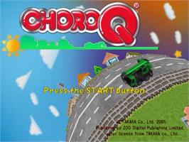 Title screen of Choroq on the Sony Playstation 2.