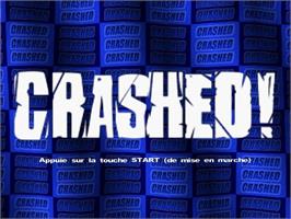 Title screen of Crashed on the Sony Playstation 2.