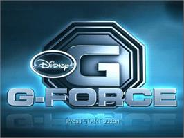 Title screen of Disney G-Force on the Sony Playstation 2.