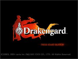 Title screen of Drakengard on the Sony Playstation 2.