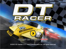 Title screen of Dt Racer on the Sony Playstation 2.