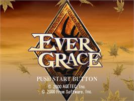 Title screen of Evergrace on the Sony Playstation 2.