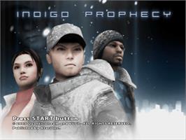Title screen of Fahrenheit on the Sony Playstation 2.