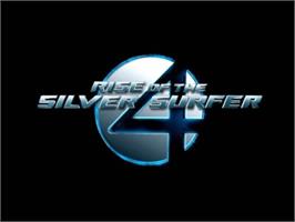 Title screen of Fantastic Four - Rise Of The Silver Surfer on the Sony Playstation 2.