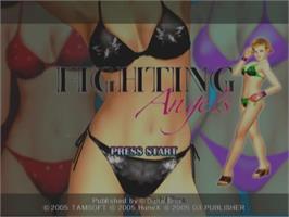 Title screen of Fighting Angels on the Sony Playstation 2.