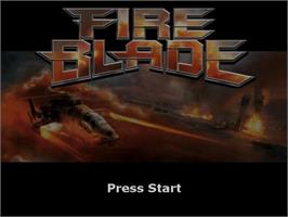 Title screen of Fireblade on the Sony Playstation 2.