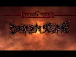 Title screen of Forgotten Realms - Demon Stone on the Sony Playstation 2.