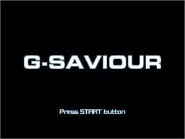 Title screen of G-saviour on the Sony Playstation 2.