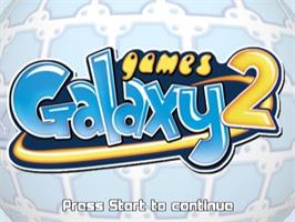 Title screen of Games Galaxy 2 on the Sony Playstation 2.