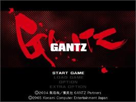 Title screen of Gantz - The Game on the Sony Playstation 2.