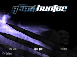Title screen of Ghosthunter on the Sony Playstation 2.