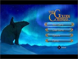 Title screen of Golden Compass ,The on the Sony Playstation 2.