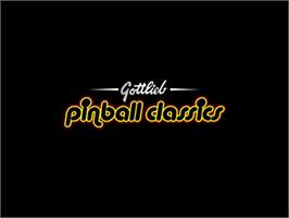 Title screen of Gottlieb Pinball Classics on the Sony Playstation 2.