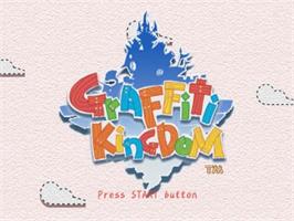 Title screen of Graffiti Kingdom on the Sony Playstation 2.