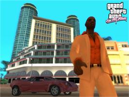 Title screen of Grand Theft Auto - Vice City Stories on the Sony Playstation 2.