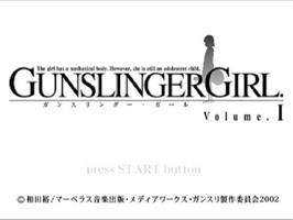 Title screen of Gunslinger Girl. Volume.i on the Sony Playstation 2.