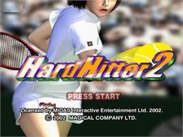 Title screen of Hard Hitter 2 on the Sony Playstation 2.