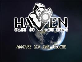 Title screen of Haven - Call Of The King on the Sony Playstation 2.
