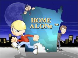 Title screen of Home Alone on the Sony Playstation 2.