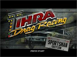 Title screen of Ihra Drag Racing - Sportsman Edition on the Sony Playstation 2.