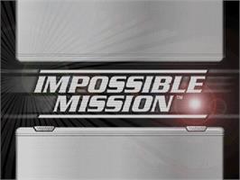 Title screen of Impossible Mission on the Sony Playstation 2.