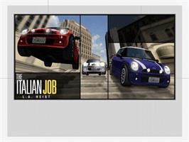 Title screen of Italian Job, The on the Sony Playstation 2.