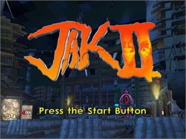 Title screen of Jak 2 - Renegade on the Sony Playstation 2.