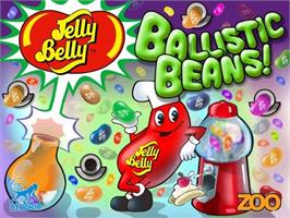 Title screen of Jelly Belly - Ballistic Beans on the Sony Playstation 2.